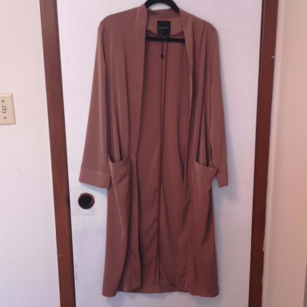Dynamite dusty rose long blazer